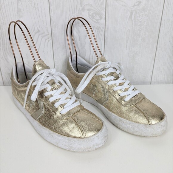 Chuck Taylor Converse Sneakers Women's Size 6 Gold All Star - Picture 1 of 12